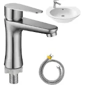 OEM Moderne Stil Koudwasserhahn aus Edelstahl für Wannenarmatur mit Anschlussrohr 60 cm
