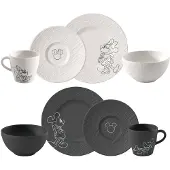 Villeroy & Boch Frühstücksset Manufacture Rock Mickey Mouse Multi (8er Set)