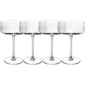 Villeroy & Boch Champagnerglas "Sekt- / Champagnerschalen Afina 120 ml 4er Set transparent" Spülmaschinenfest