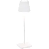 Zafferano Tischleuchte POLDINA MICRO MATT WHITE weiß matt Ø7x28cm