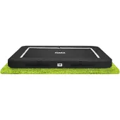 Salta | Boden Trampolin | 305x214 cm | Schwarz mit Belüftungssystem