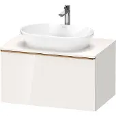 Duravit D-Neo, Konsolenwaschtischunterbau wandhängend, 800x459x550mm, 1x Auszug, mit Griff Bronze gebürstet, DE4947004220000