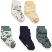 Minymo Socks w. Pattern (5-pack) oil blue (890) 15\\18
