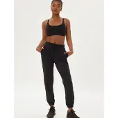 Girlfriend Collective Jogginghose ReSet 6016 Schwarz Slim Fit