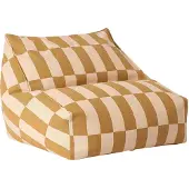 Nobodinoz Sitzsack Vibes Armchair Bean Bag Mustard And Sand Tiles