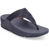 FitFlop Lulu Sandale mit Zehenband - Geo Glitz, Farbe: BLAU, Größe: 36