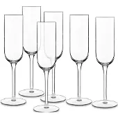 Luigi Bormioli 6-teilig Transparentes Glas Kelch Vinalia Prosecco 21 cl