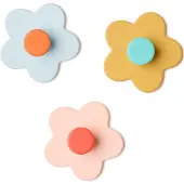 Kids Concept Haken Blume 3er-Pack, Mix