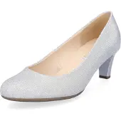 Gabor Damen Glitzer Pumps silber metallic