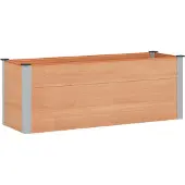 vidaXL Hochbeet Braun 150 x 50 x 54 cm WPC und Aluminium