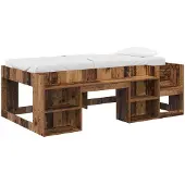 Syfax Kinderbettgestell mit Stauraum Altholz 90 x 200 cm