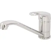 Solido CA110H Küchenarmatur druckfest, schwenkbarer Spülen Wasserhahn chrom