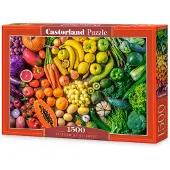 Castorland Puzzle Rainbow of Vitamins - bunte Puzzle 1500 Teile