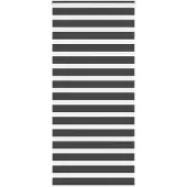 vidaXL Doppelrollo Schwarz 95x200 cm Stoffbreite 90,9 cm Polyester