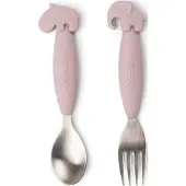Done by Deer Besteckset - 2er-Pack - Powder - - One Size - Kinderbesteck