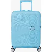 American Tourister Soundbox Spinner 55 / 20 TSA EXP Trolley Blueberry Fizz hellblau