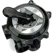 AstralPool 6-Wege-Ventilsatz R 11/2'' schwarz, Flachventil