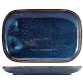 Genware Terra Aqua Blau Rechteckiger Teller 24 x 16,5 Cm