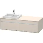 Duravit Waschtischunterbau KETHO 550x1400x426mm Waschtisch links taupe Waschtisch links taupe