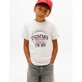 Tommy Hilfiger T-Shirt Basketball Graphic KB0KB10277 D Hellgrau Regular Fit