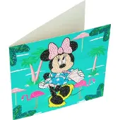 You do it Crystal Art Diamant-Grukartenset - Minnie - 18 x 18 cm