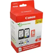 Canon PG-575XL /CL-576XL Photo Value Pack, Hohe (XL-) Ausbeute, Schwarz, Cyan, Magenta, Gelb, 2 Stück(e), Value pack