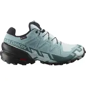Salomon - Traillaufschuhe aus GORE-TEX - Speedcross 6 GTX W Ballad Blue/Black für Damen - Größe 36 2/3 - Grau