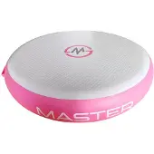 Master Airspot runde Gymnastikmatte, 100 x 20 cm, rosa und grau