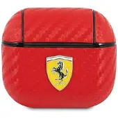 Ferrari Fesa3Care Airpods 3 Abdeckung Czerwony/Red On Track PolyurethanCarbon