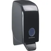 Kimberly Clark Aquarius Seifenspender, schwarz, Spender aus schlagfestem Kunststoff, mit Sichtfenster, Maße: 23,5 x 11,6 x 11,4 cm