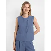 MSCH Copenhagen Damen Blazers Mschfrode Waistcoat - Blauw - Größe M