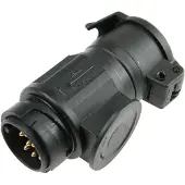 As Schwabe as-Schwabe Camping Kurzadapter 13-polig Stecker auf 7-polig Steckdose 12V IP44