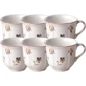 Villeroy & Boch Multipack Petite Fleur Kaffeeobertasse - 6 Stück