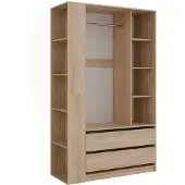 Vicco Kleiderschrank Elmo Sonoma 50 x 200 cm 2er Set, Model 61356