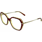 Longchamp LO2800 56/17/140 Brillen Transparent burgunder/gelb Acetat FRAU LO2800