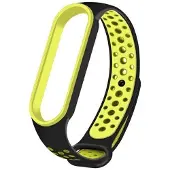Beline pasek Mi Band 6 czarnyzielonyblackgreen Design