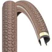 Rexway Fahrradreifen 47-662 ETRTO braun mit Reflexstreifen und 3,5 mm Pannenschutz