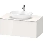 Duravit D-Neo Konsolenwaschtischunterbau wandhängend, 1000x459x550mm, 1 Auszug, mit Griff Chrom, DE4948010220000, Farbe: Weiß Hochglanz Dekor