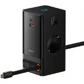 Baseus PowerCombo, Drinnen, AC, 0,8 m, Schwarz