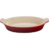Le Creuset Auflaufform Tradition oval 28 cm Kirschrot