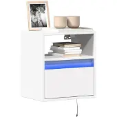 vidaXL TV-Wandschrank mit LED-Beleuchtung Sonoma-Eiche 80x31x45 cm
