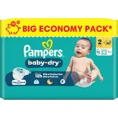 Pampers Baby Dry Größe 2 Mini 4-8kg Big Economy Pack 98 Stück