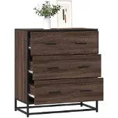 vidaXL Sideboard Schwarz 68x35x76 cm Holzwerkstoff und Metall