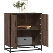 vidaXL Sideboard Schwarz 68x35x76 cm Holzwerkstoff