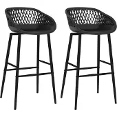 vidaXL Barhocker 4 Stk. Weiß