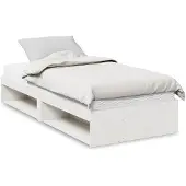 vidaXL Tagesbett mit Matratze Wachsbraun 100x200 cm Massivholz Kiefer