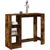 vidaXL Bartisch 124 x 46 x 103.5 cm Holzwerkstoff Schwarz Eichen-Optik