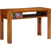 vidaXL Schreibtisch mit Schubladen mit Speicher Braun 110 x 50 x 73 cm