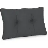 Beautissu Lounge Kissen Outdoor Grau XLuna, 50x40cm