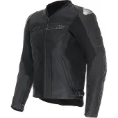 Dainese Racing 5 S26 perforierte Motorrad Lederjacke, schwarz, 50